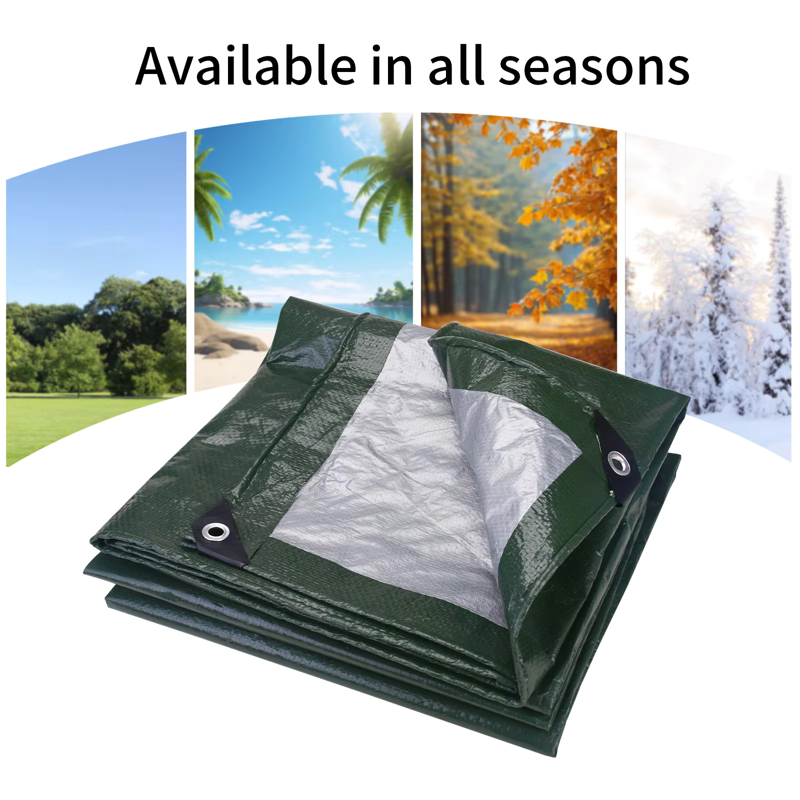 5x3m 4x3m 3x3m 大型防水タープ キャンプテント - Waterproof Tarp Shelter のレビューと価格