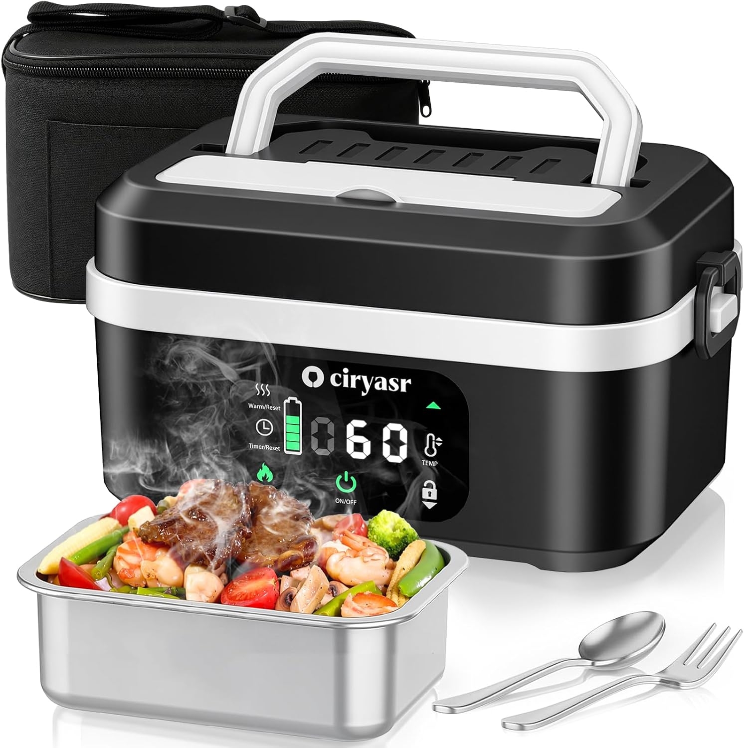 強力な電気ランチボックス、1.35L 20000mAhバッテ - Outdoor Camping Activities のレビューと価格