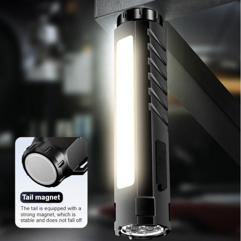 戦術的な懐中電灯タイプ-c充電式RGBサイドライトLEDトー - Outdoor Camping And Fishing のレビューと価格