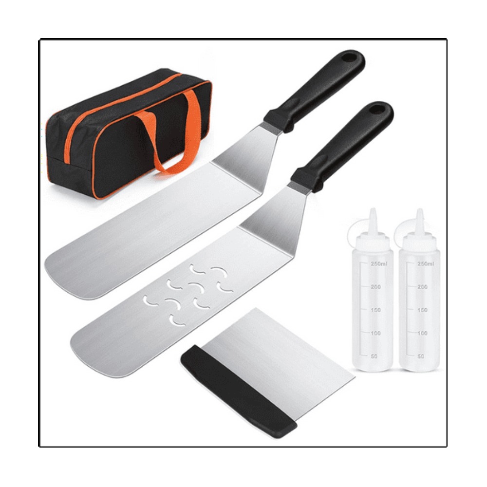 6 個バーベキューツールセットグリドルアクセサリーキットツー - Outdoor Camping Griddle のレビューと価格