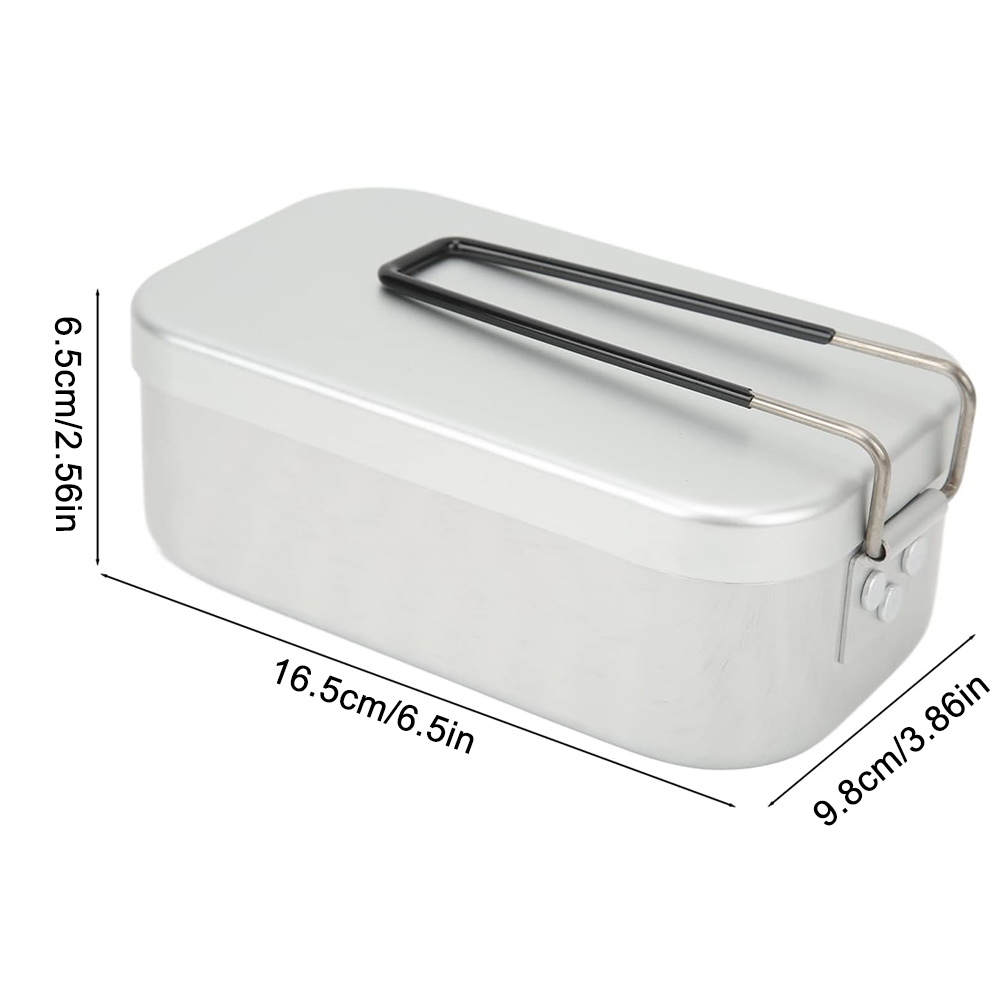 800 ミリリットルアルミ弁当箱屋外キャンプ調理器具食器折り - Outdoor Camping Uk のレビューと価格