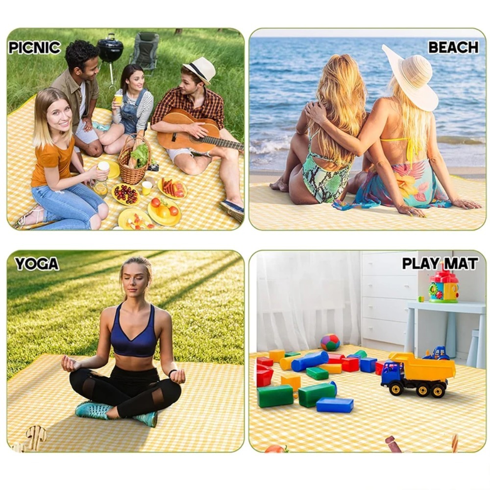 2m×2m ポータブル屋外折りたたみ式ピクニックマット 軽量 - Outdoor Camping Activities のレビューと価格