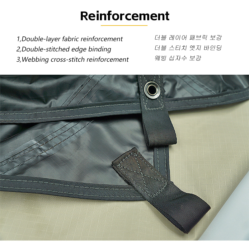 19 吊り下げポイントブラックコーティングタープ防水ブラック - Waterproof Tarp Shelter のレビューと価格