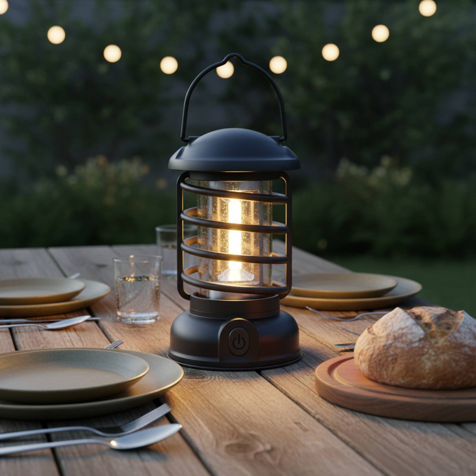 レトロキャンプランタン双方向電源ヴィンテージデザイン発光コン - Outdoor Camping Lighting のレビューと価格