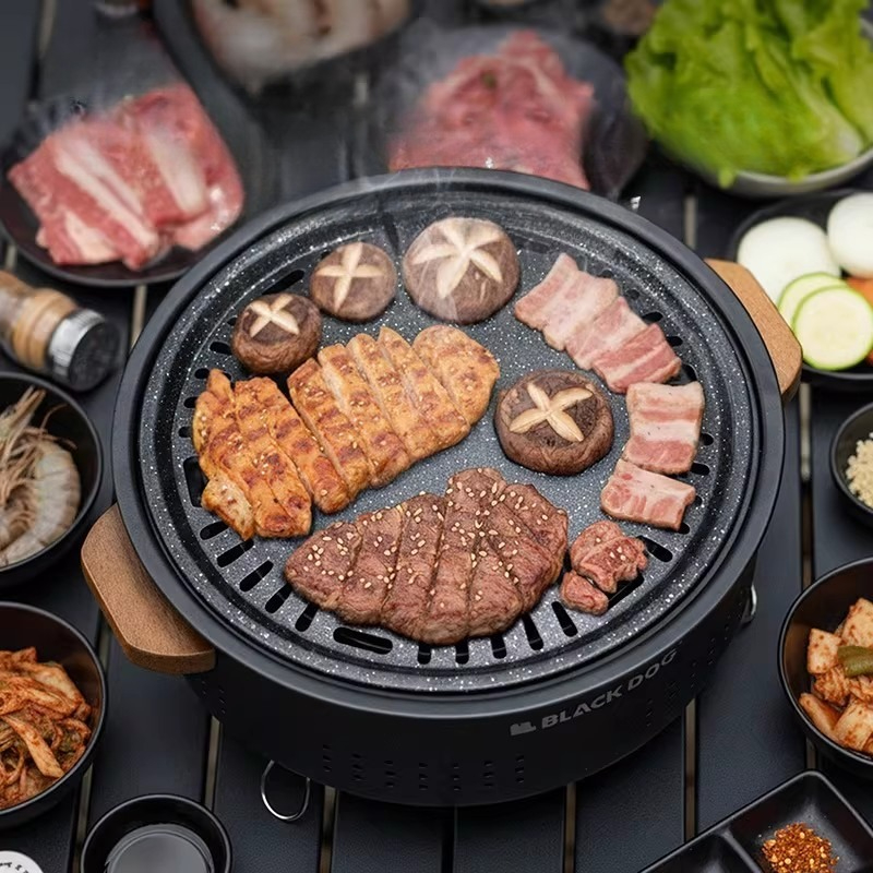 キャンプ用品 アウトドア バーベキューグリドル 丸型卓上バー - Outdoor Camping Griddle のレビューと価格