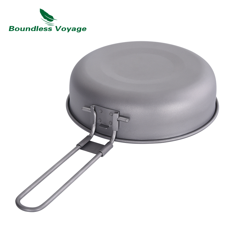 折りたたみ式ハンドル付き超軽量チタンフライパン,屋外キャンプ - Outdoor Camping Griddle のレビューと価格