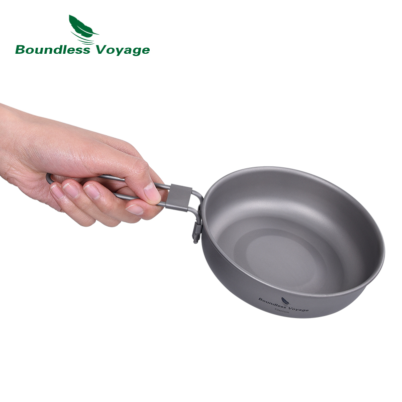 折りたたみ式ハンドル付き超軽量チタンフライパン,屋外キャンプ - Outdoor Camping Griddle のレビューと価格