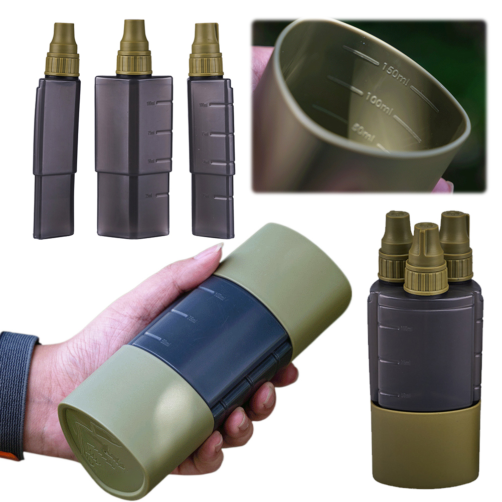 3 で 1 屋外キャンプ調味料ディスペンサーボトルバーベキュ - Outdoor Camping Uk のレビューと価格