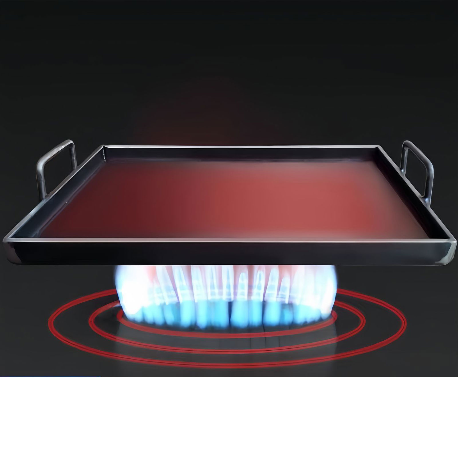 ポータブルキャンプグリドルプレート、焦げ付き防止鋳鉄フライパ - Outdoor Camping Griddle のレビューと価格