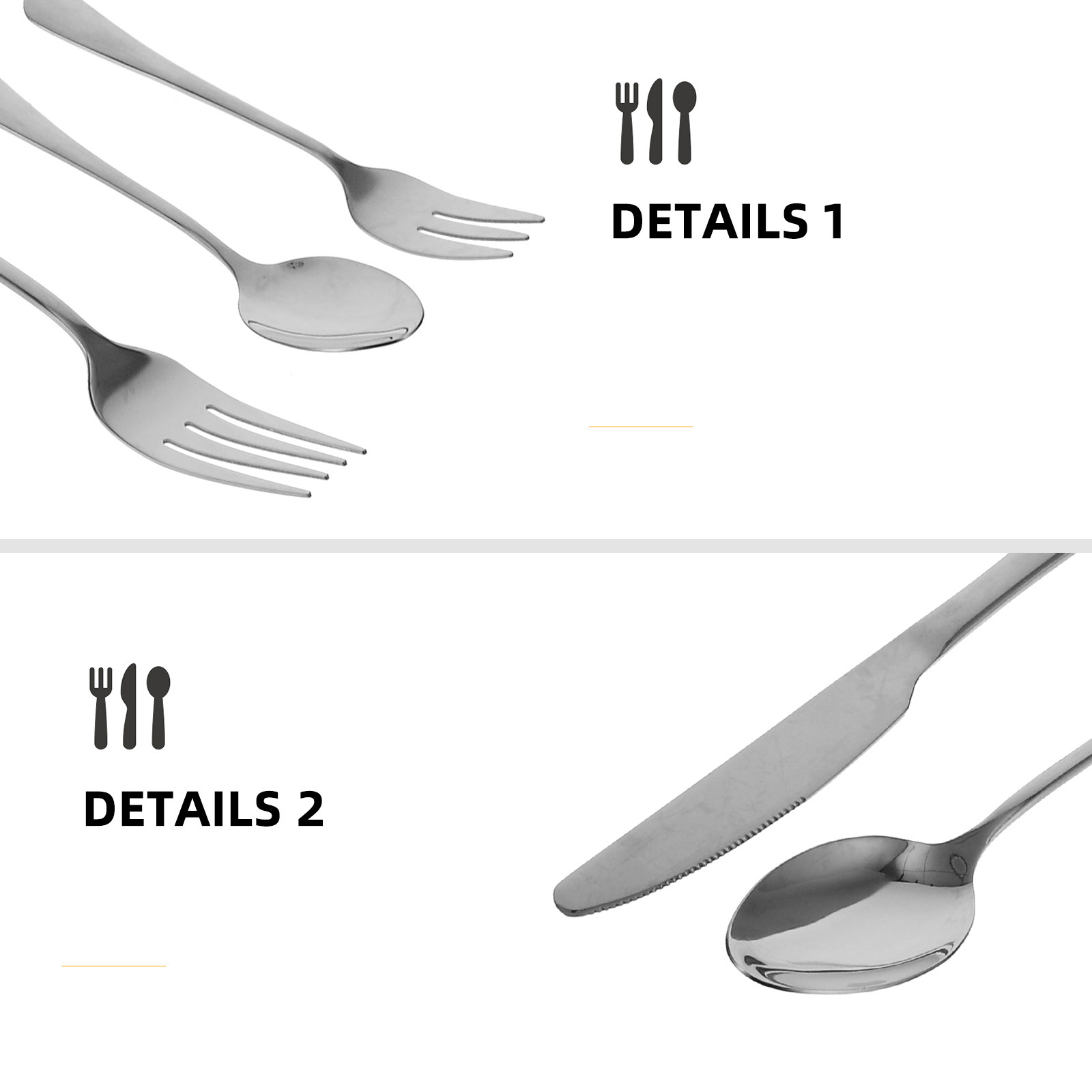 9 個のポータブルステンレス鋼カトラリーセット旅行ピクニック - Outdoor Camping Utensils のレビューと価格