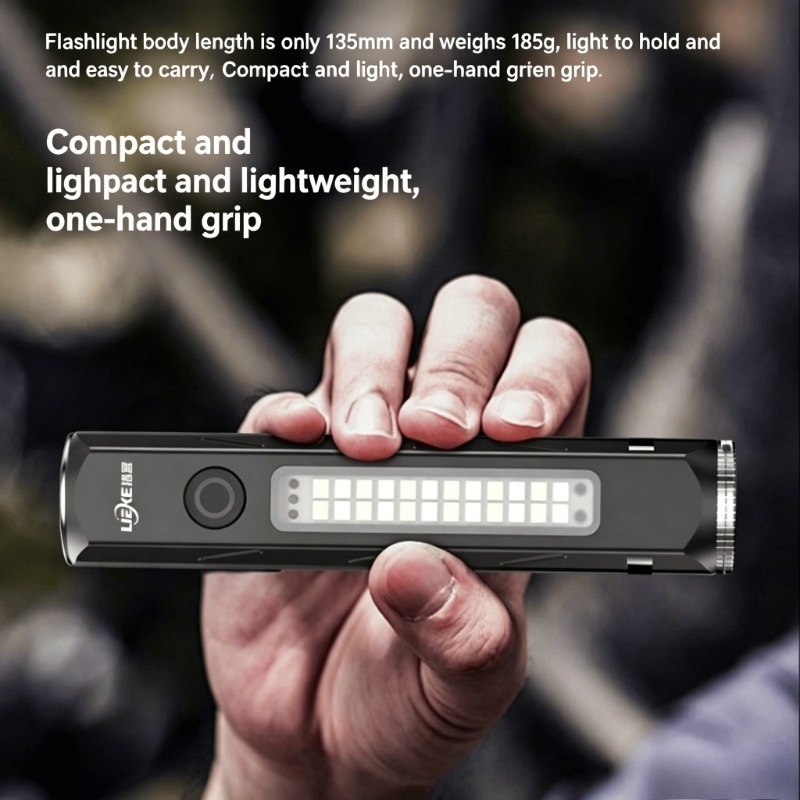 LED 強力な光懐中電灯タイプ C 充電小型ポータブル作業灯 - Outdoor Camping And Fishing のレビューと価格