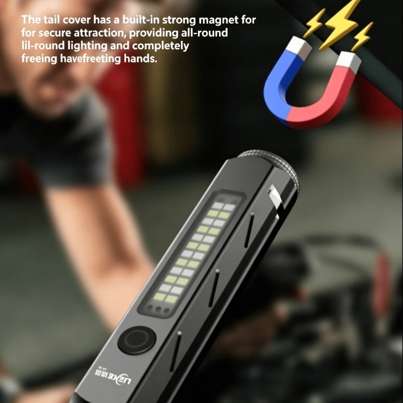 LED 強力な光懐中電灯タイプ C 充電小型ポータブル作業灯 - Outdoor Camping And Fishing のレビューと価格