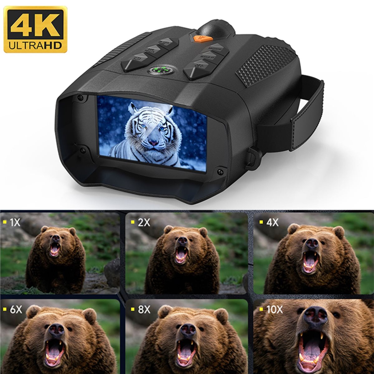 618メガセール 10倍ナイトビジョン双眼鏡 4K赤外線デジ - Outdoor Camping Videos のレビューと価格