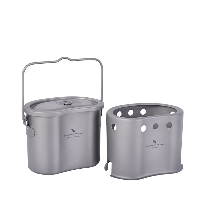 無限の航海-チタン調理器具セット、屋外キャンプハンギングポッ - Outdoor Camping Stove Wood のレビューと価格