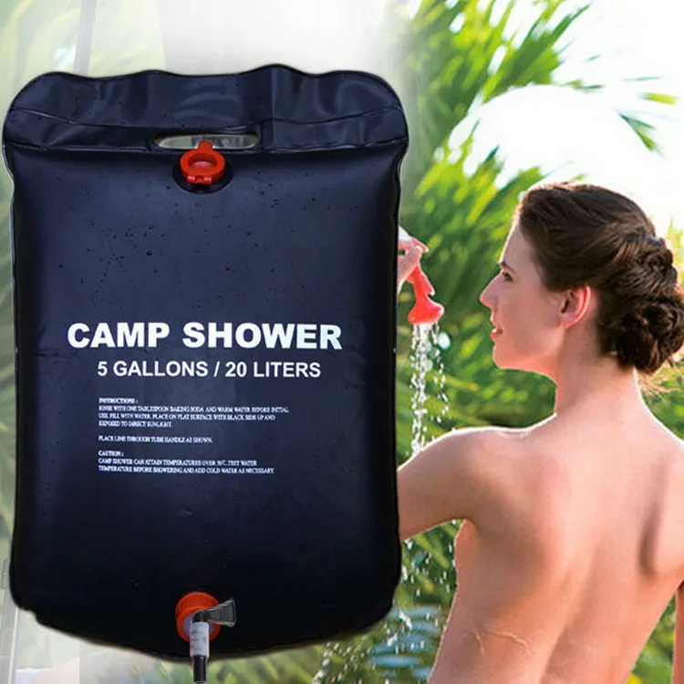 大容量20L アウトドアシャワーバッグ ソーラー加熱 キャン - Outdoor Camping Utensils のレビューと価格