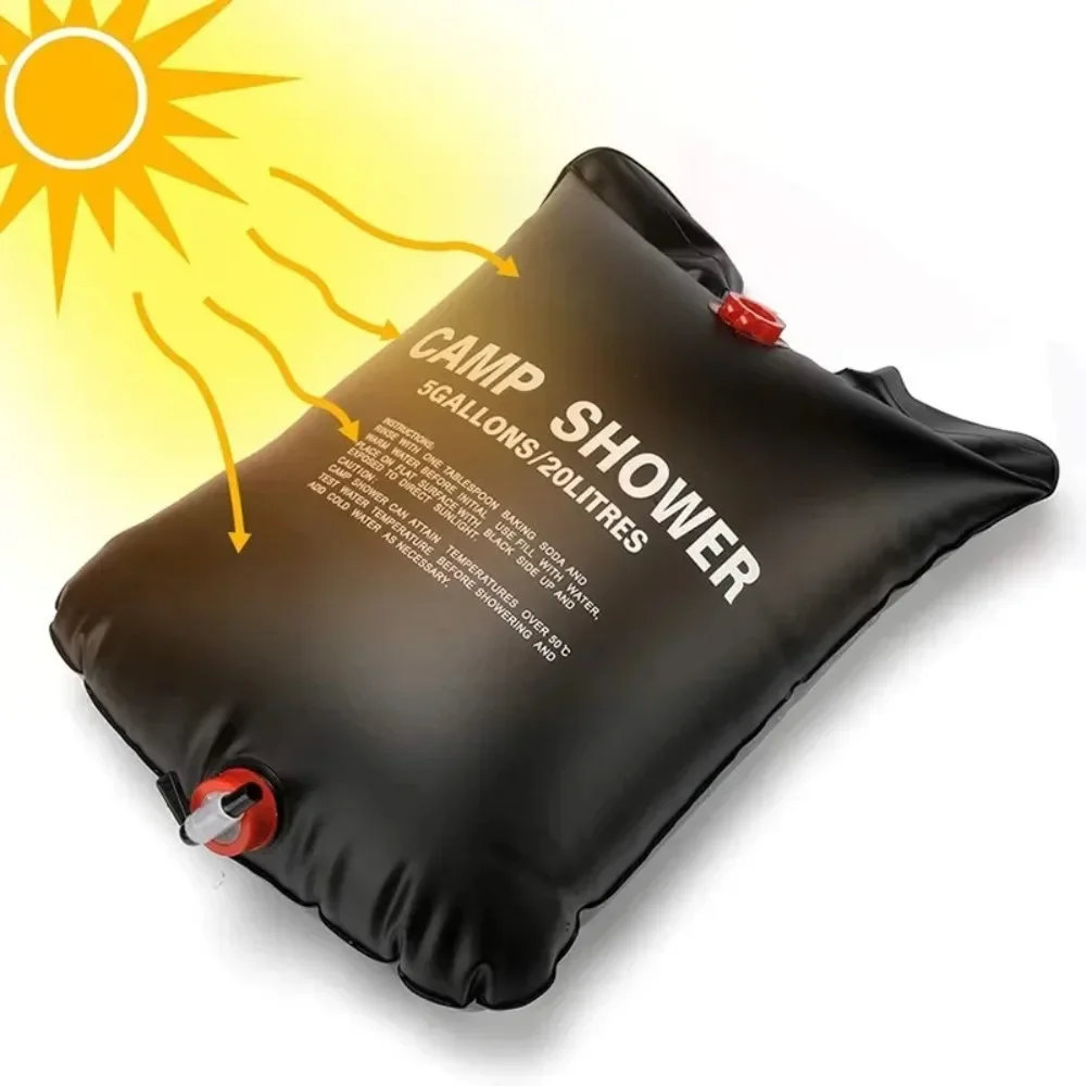 大容量20L アウトドアシャワーバッグ ソーラー加熱 キャン - Outdoor Camping Utensils のレビューと価格