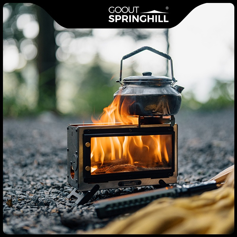 Goout スプリングヒル ウッドストーブ ポータブル薪スト - Outdoor Camping Stove Wood のレビューと価格