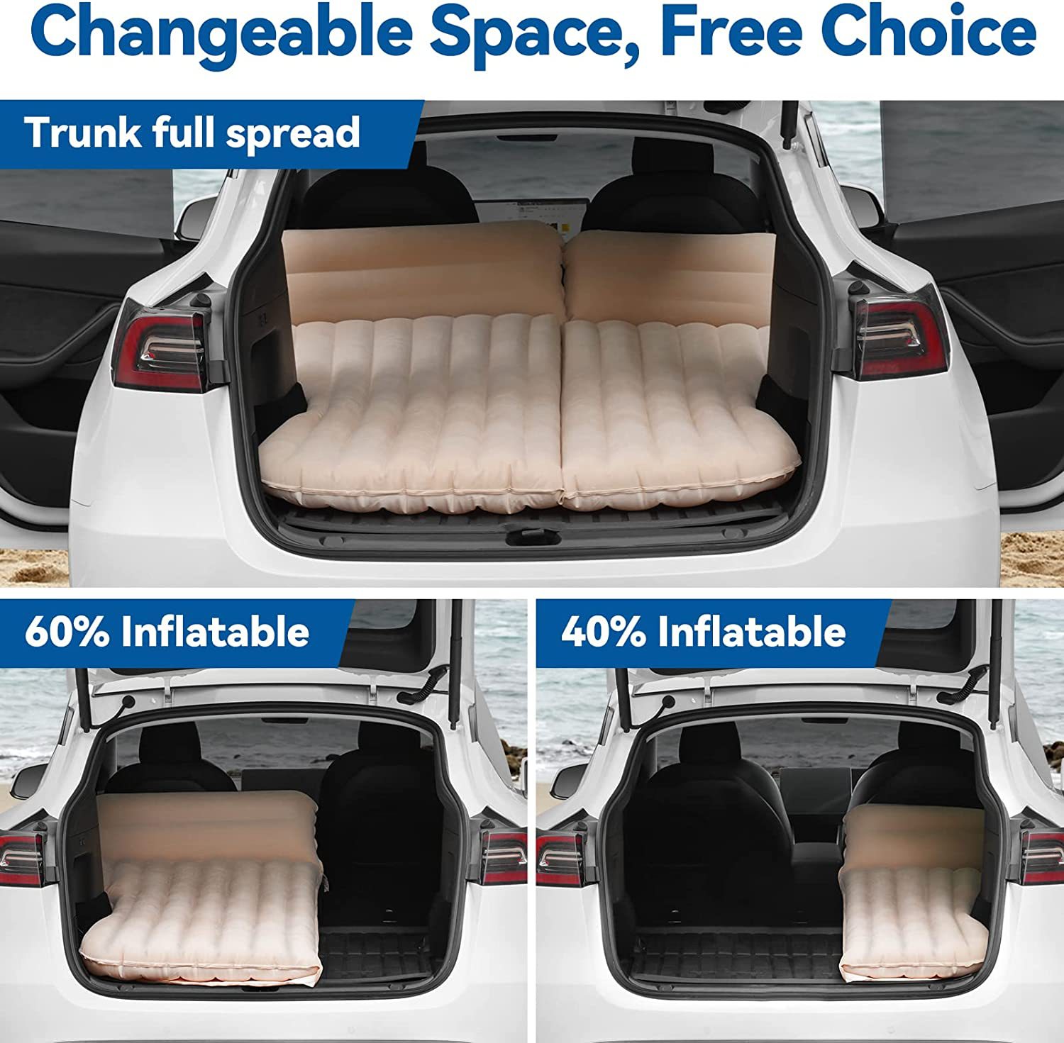 車用ポータブルインフレータブルベッド,テスラタイプ,SUVリ - Outdoor Y Camping のレビューと価格