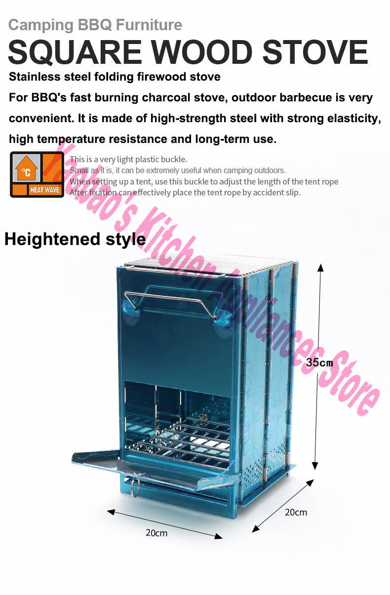 ウッドストーブ アウトドア キャンプ用品 分解可能なポータブ - Outdoor Camping Stove Wood のレビューと価格