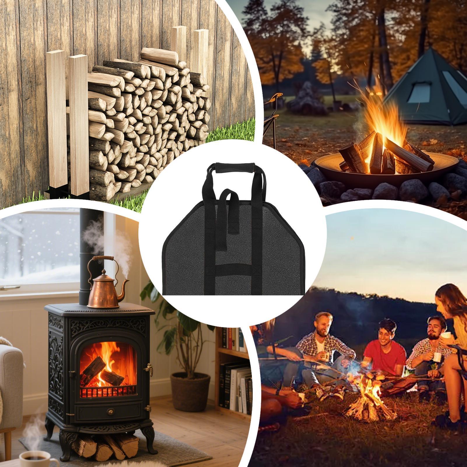 薪キャリア大型ポータブルトート防水木材キャリングバッグウッド - Outdoor Camping Stove Wood のレビューと価格