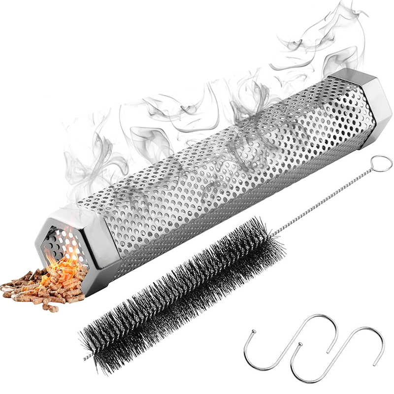 LMETJMA キャンプペレットスモーカーチューブセット 1 - Outdoor Camping Stove Wood のレビューと価格