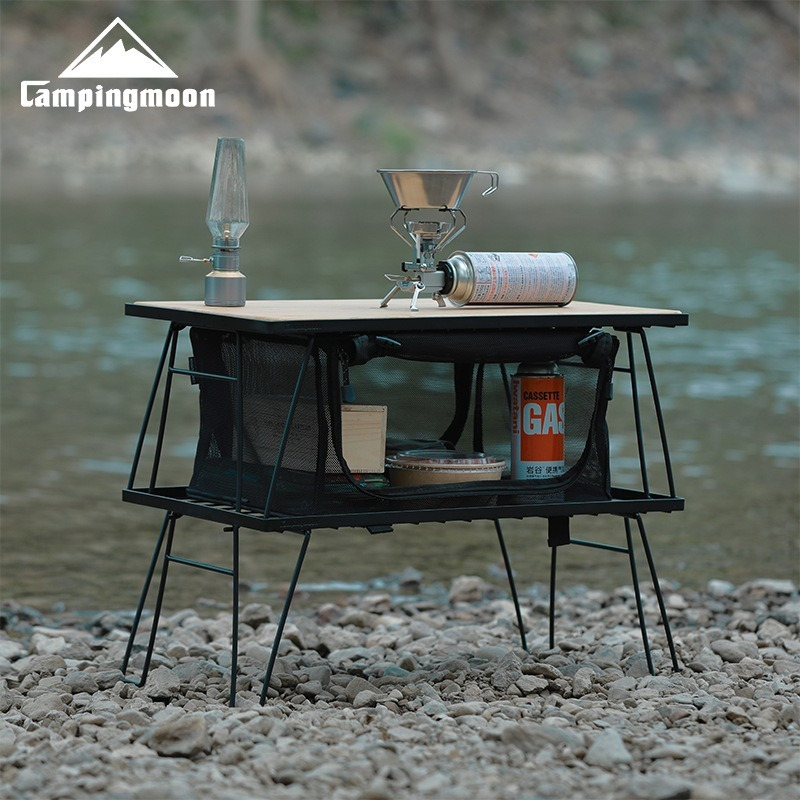 CAMPINGMOON T-230 ポータブル多機能鉄製収納 - Outdoor Camping Table With Storage のレビューと価格