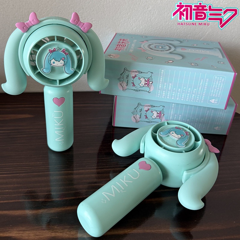 初音ミクミニハンドヘルドファン冷却ファン家庭用オフィス旅行ア - Outdoor Y Camping のレビューと価格