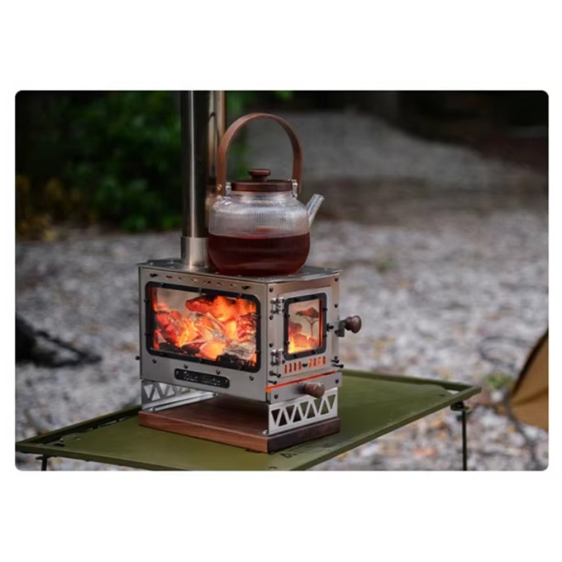 ミニポータブルステンレス鋼製薪ストーブ、屋外キャンプ用卓上暖 - Outdoor Camping Fireplace のレビューと価格