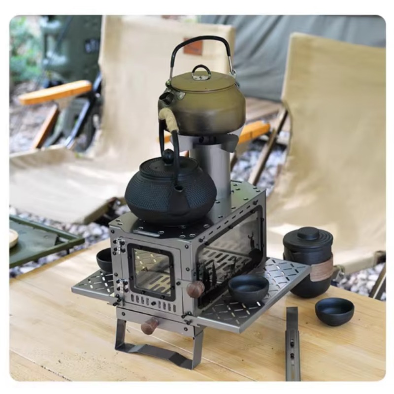 ミニポータブルステンレス鋼製薪ストーブ、屋外キャンプ用卓上暖 - Outdoor Camping Fireplace のレビューと価格