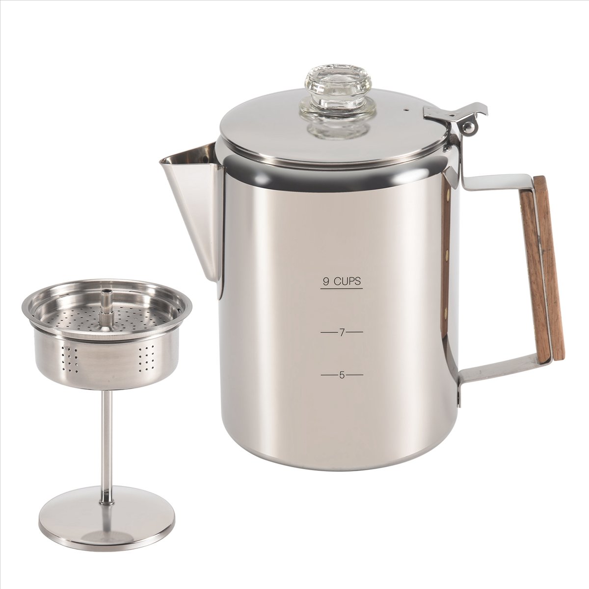 HITLコーヒーパーコレーター、キャンプ用コンロトップ式、ス - Camp Percolator Coffee のレビューと価格