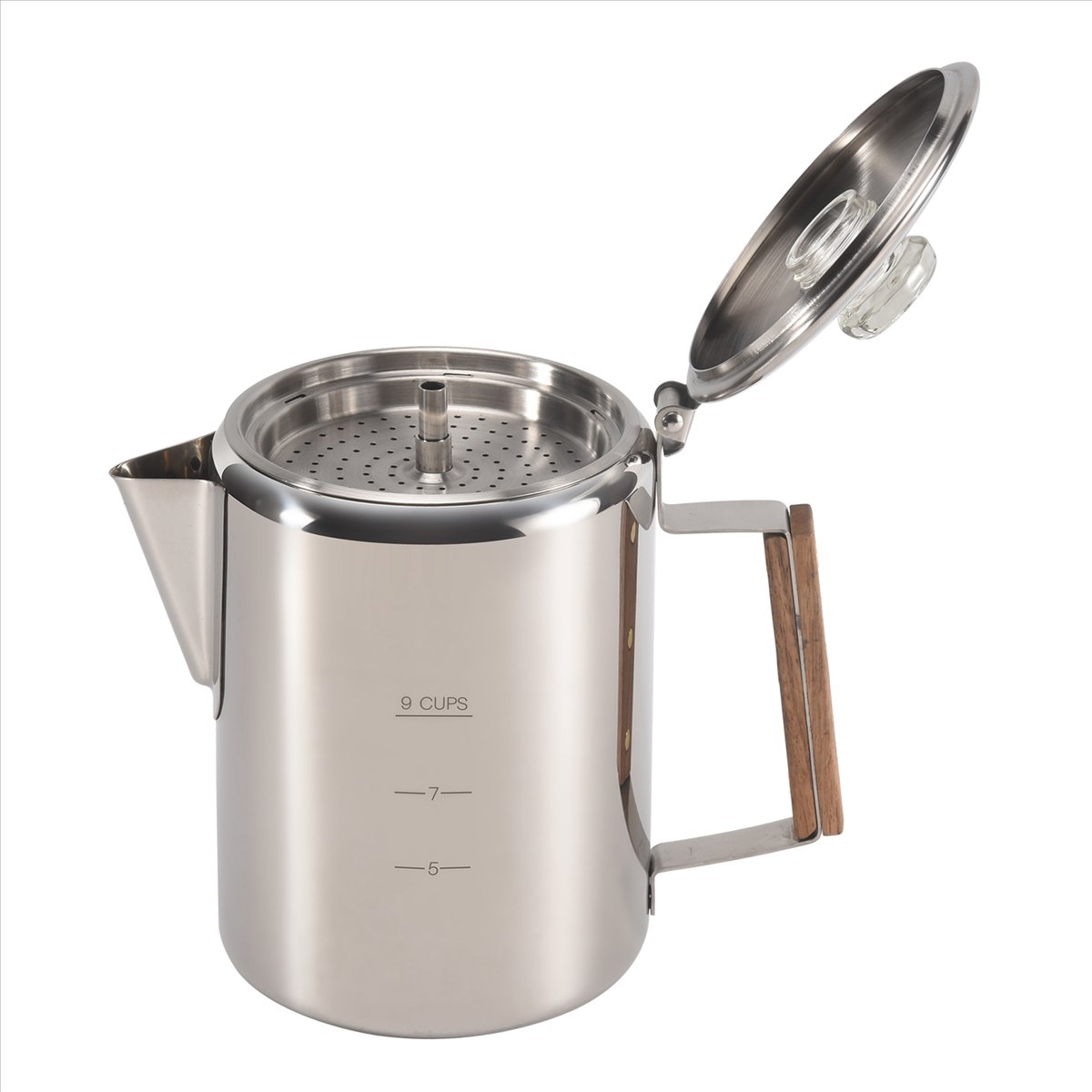 HITLコーヒーパーコレーター、キャンプ用コンロトップ式、ス - Camp Percolator Coffee のレビューと価格