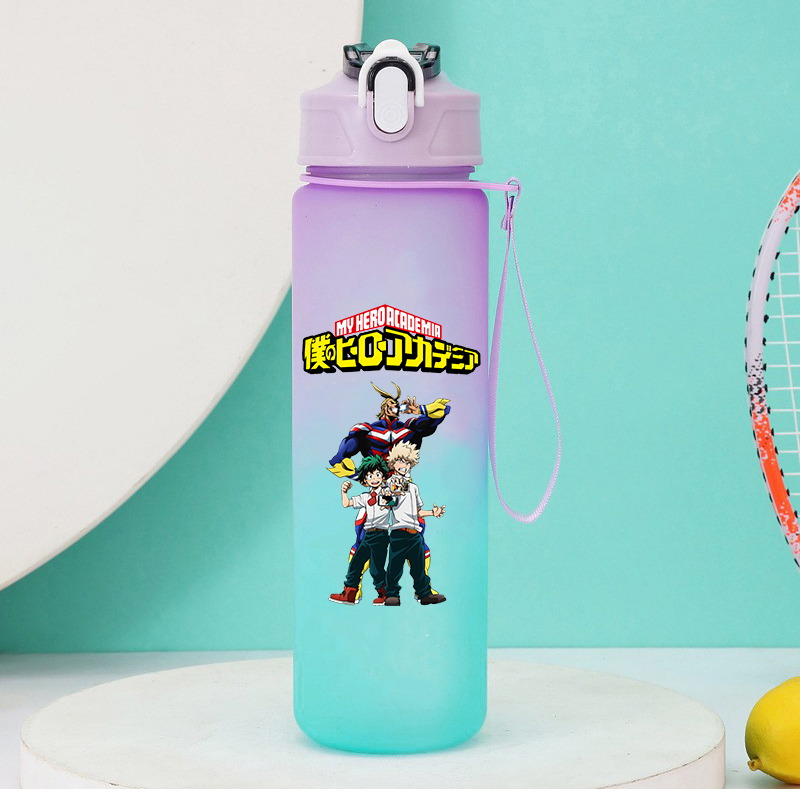 750 ミリリットルアニメ私のヒーロー学界ストロー水筒女性男 - Outdoor Y Camping のレビューと価格