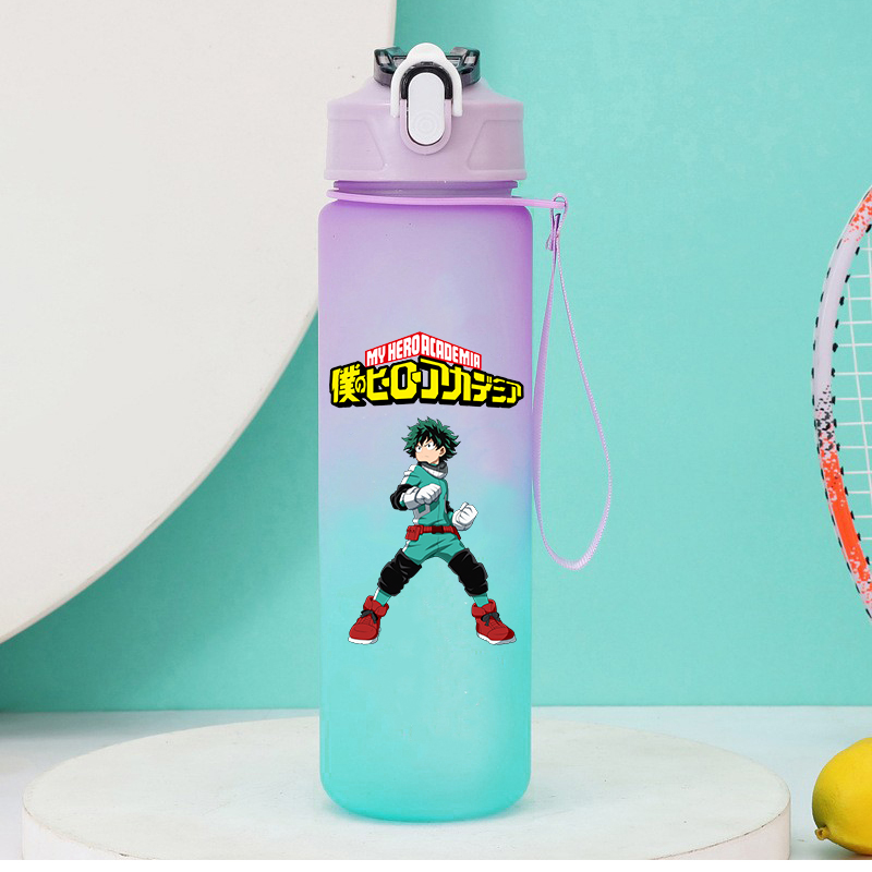750 ミリリットルアニメ私のヒーロー学界ストロー水筒女性男 - Outdoor Y Camping のレビューと価格