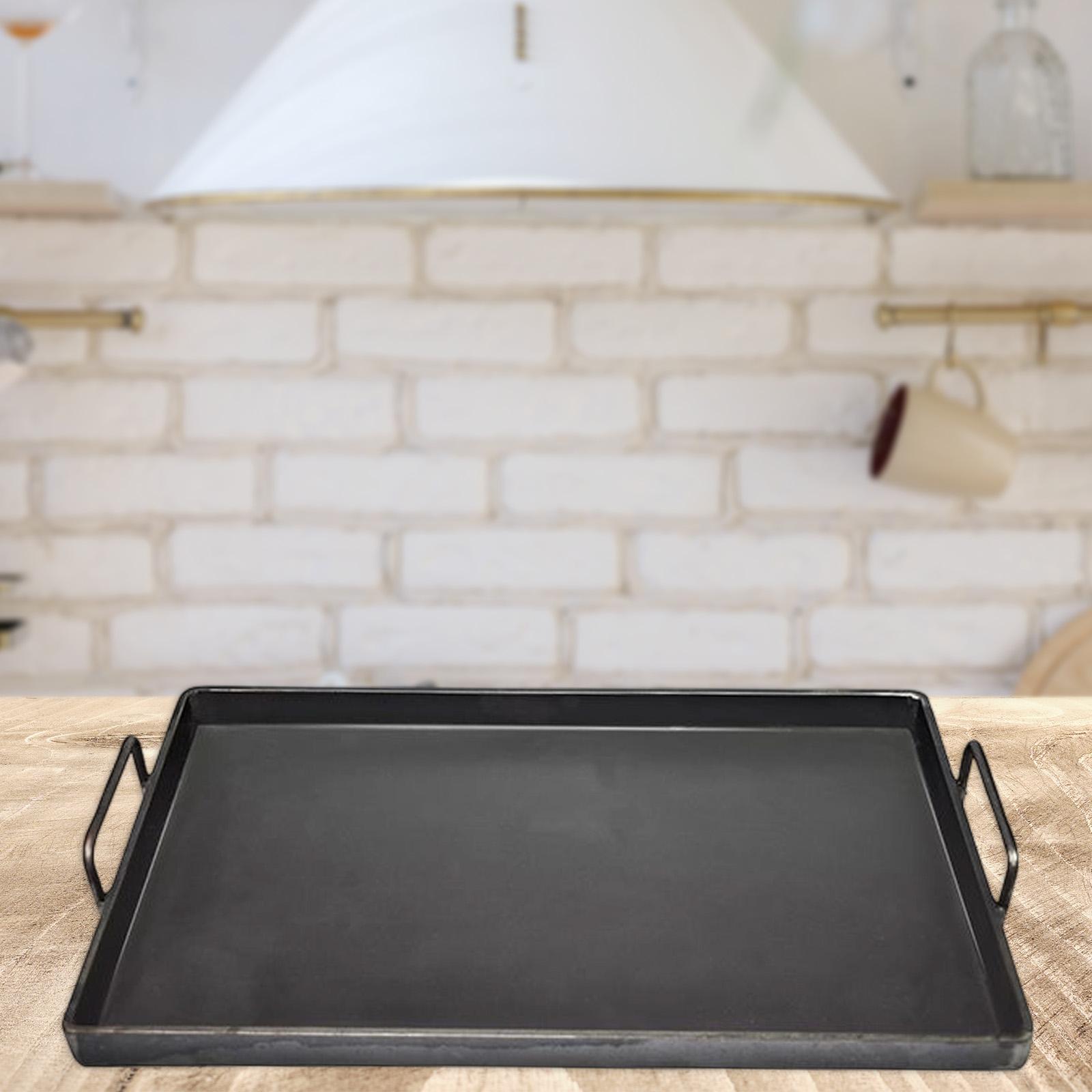 鋳鉄製グリドル調理器具グリルパン、コンロ用グリドルフライパン - Outdoor Camping Griddle のレビューと価格