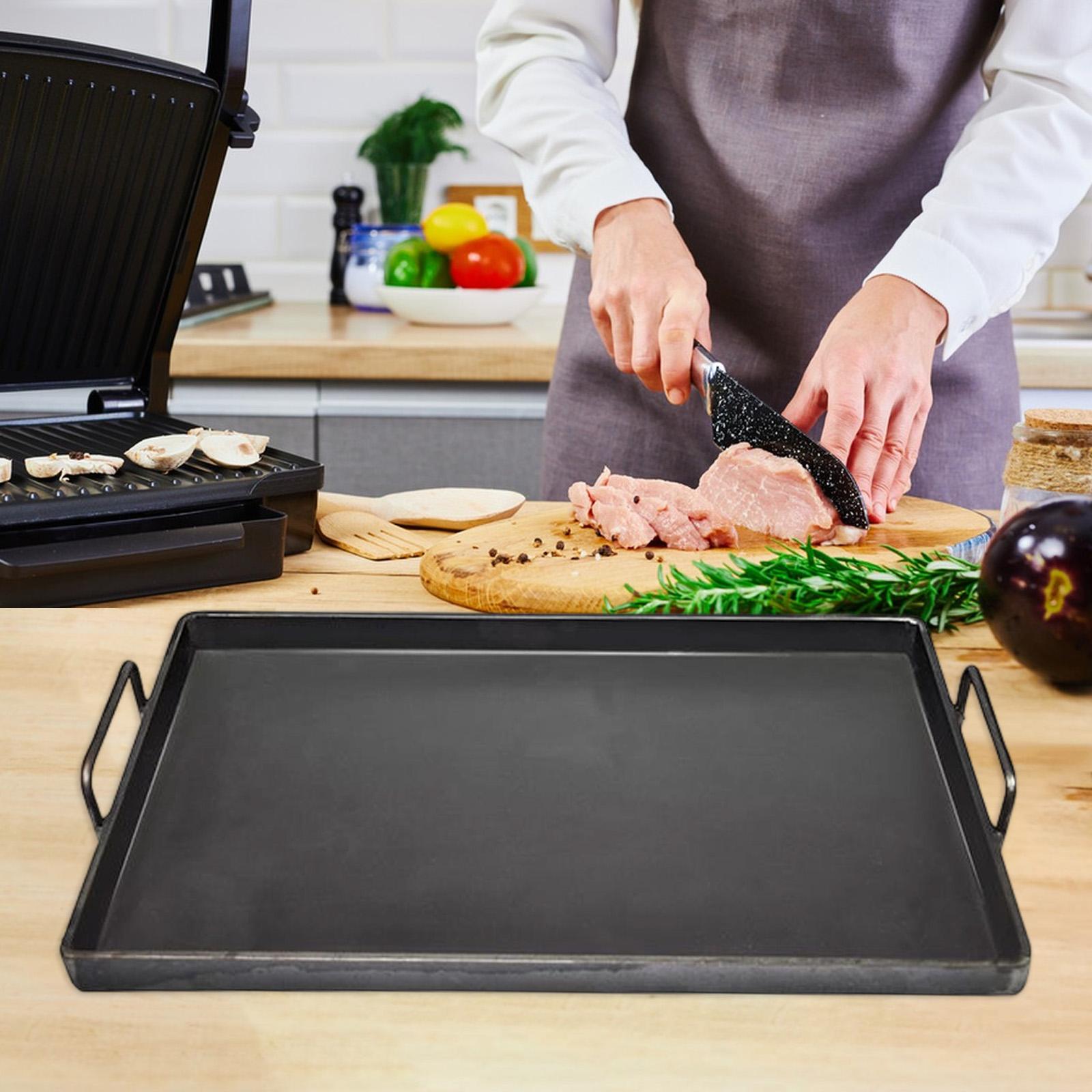 鋳鉄製グリドル調理器具グリルパン、コンロ用グリドルフライパン - Outdoor Camping Griddle のレビューと価格