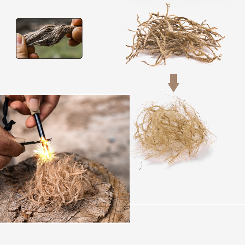 屋外用ミニワックス麻縄ポータブルファイヤースターター、キャン - Outdoor Camping Stove Wood のレビューと価格