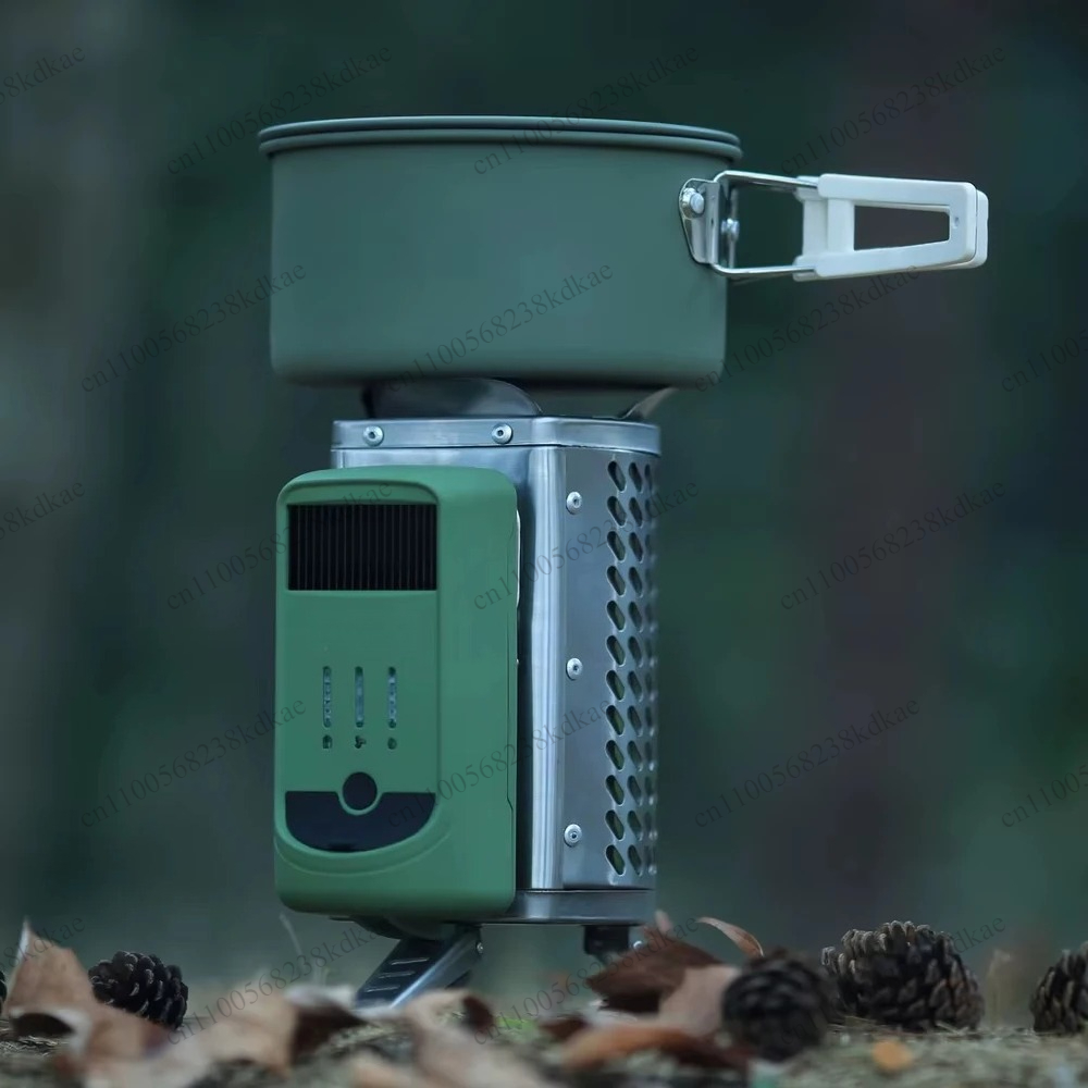 無煙ポータブル木製キャンプストーブUSB発電屋外暖房調理炉ハ - Outdoor Camping Stove Wood のレビューと価格