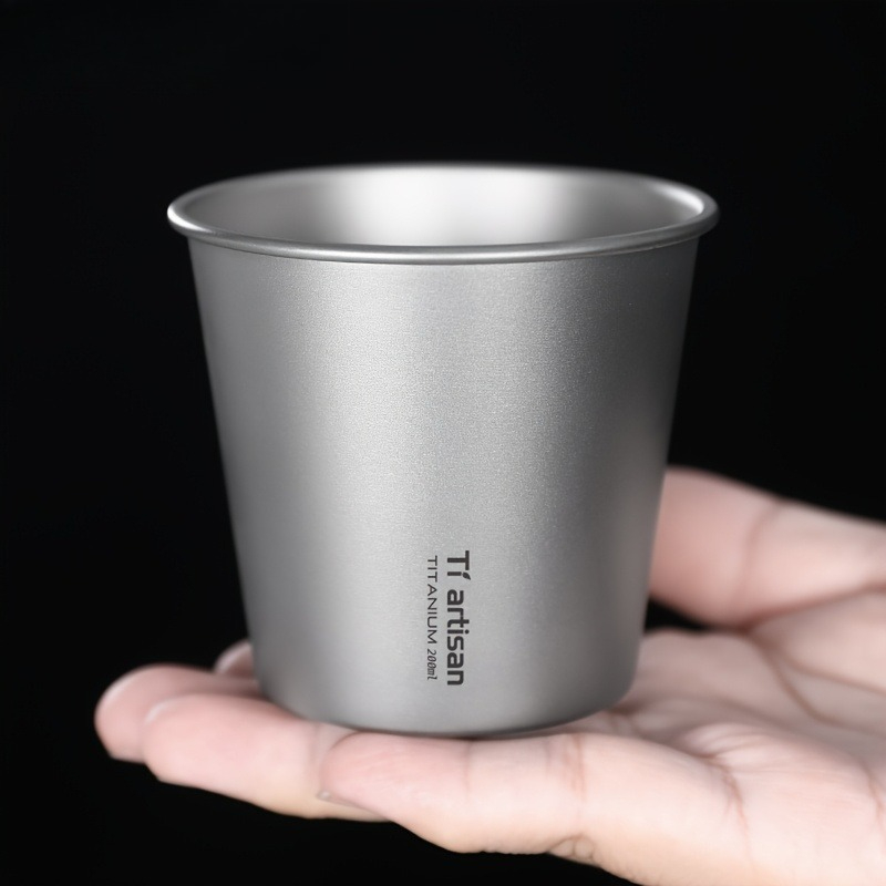 200 ミリリットルチタン単層屋外キャンプカップポータブルコ - Outdoor Camping Uk のレビューと価格