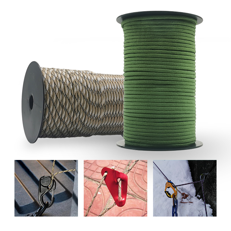 軍用パラコード,100m,550 m,7コア,4mm,屋外ロ - Outdoor Camping Extension Cord のレビューと価格