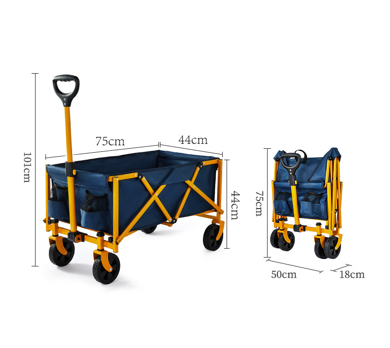 折りたたみ式ワゴン、ビーチカート大容量、頑丈な折りたたみ式ポ - Outdoor Camping Shop のレビューと価格