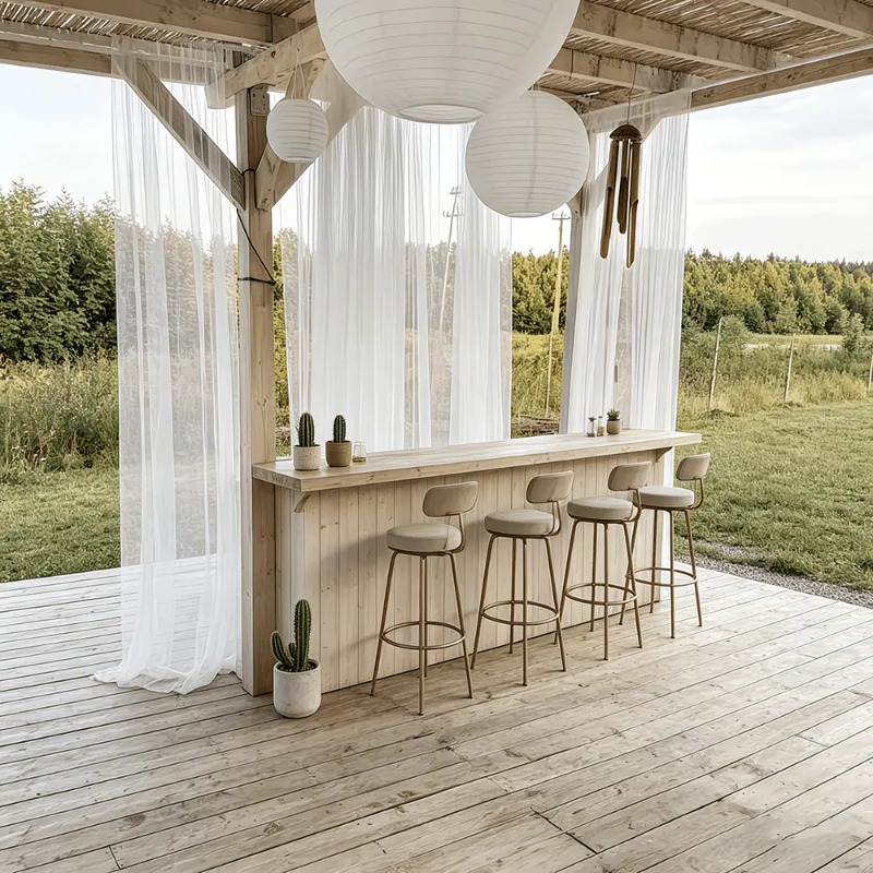 1パネルの屋外カーテン、ロッドポケット付き、パティオ、キャビ - Outdoor Camping Wedding Venues のレビューと価格