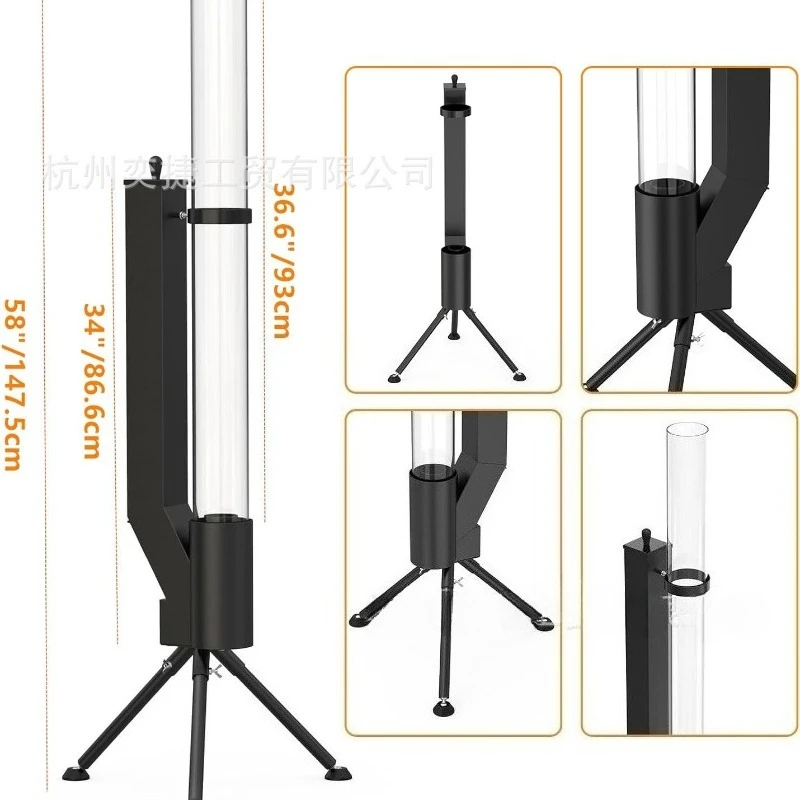 縦型ロケットストーブ - バズーカ型薪ストーブ、アウトドアキ - Outdoor Camping Stove Wood のレビューと価格