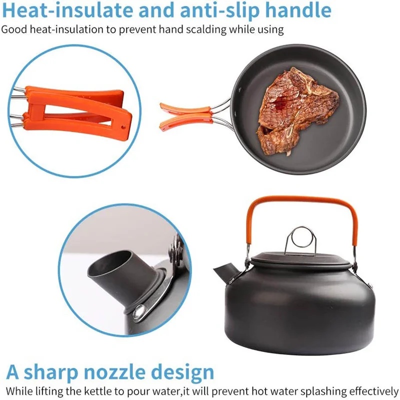 キャンプクッキングセット キャンプ調理器具 旅行用食器 アウ - Outdoor Camping Uk のレビューと価格