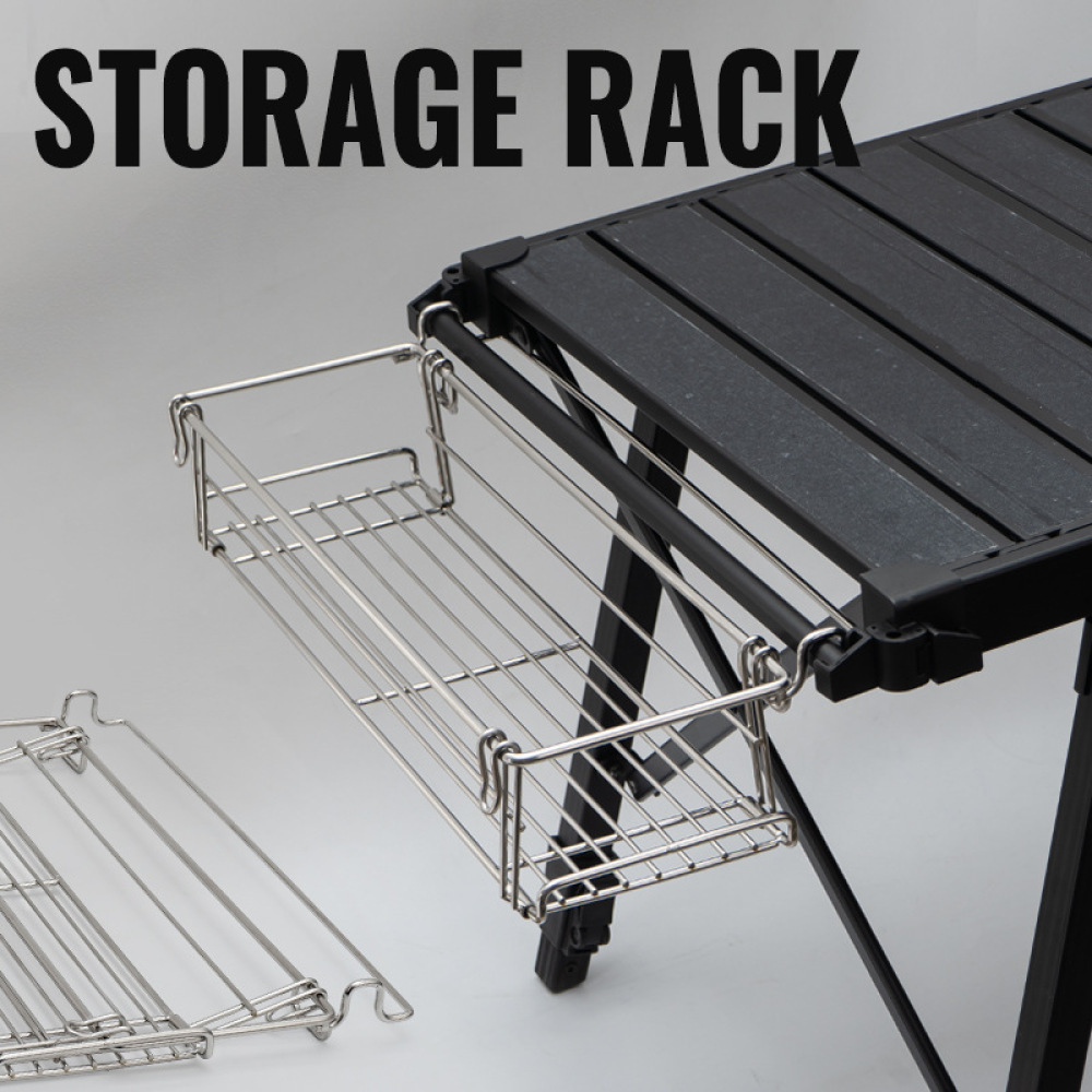 CLS アウトドア ステンレス製 サイドハンギングラック I - Outdoor Camping Table With Storage のレビューと価格