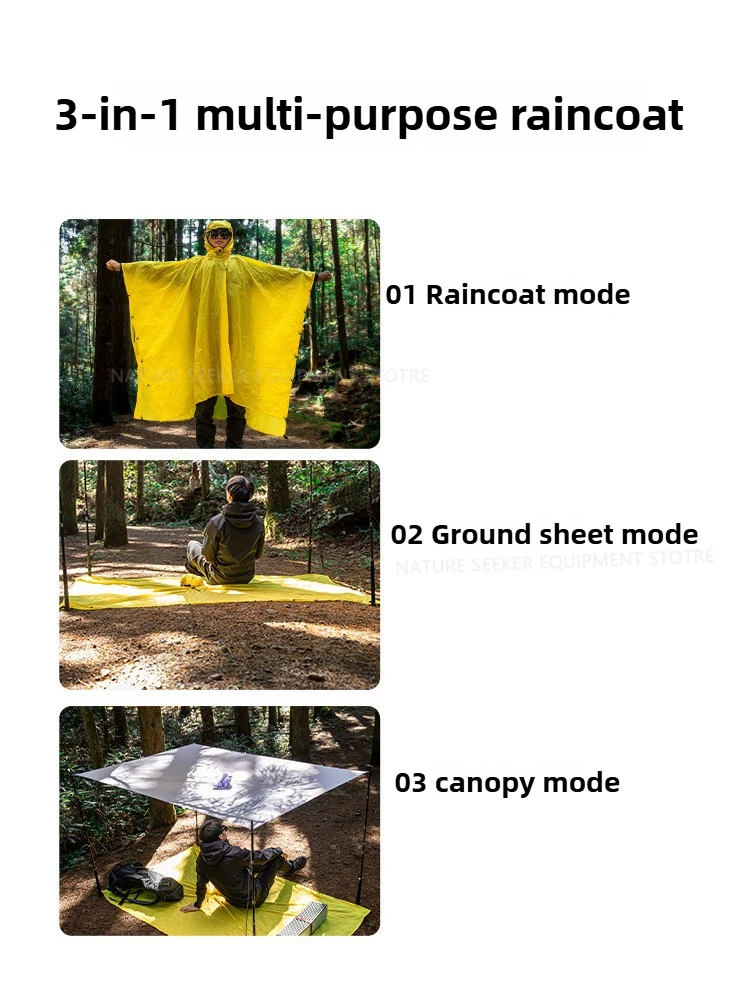 15D/210T レインコート防水レインポンチョカバー超軽量 - Waterproof Tarp Shelter のレビューと価格